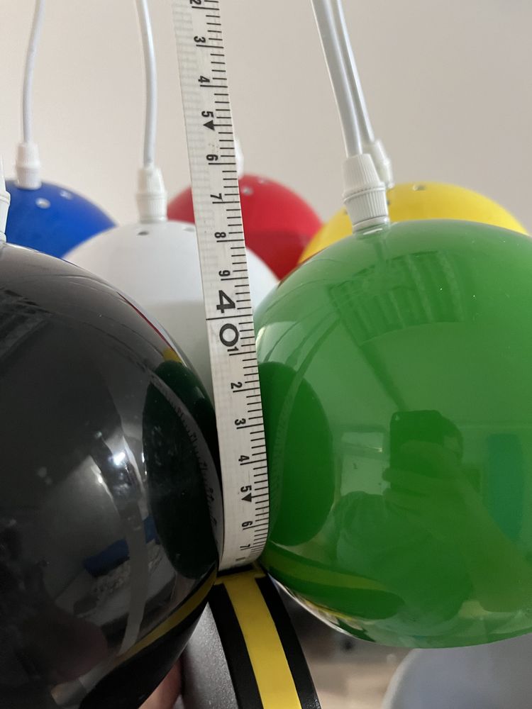Kare Design lampa kulki kolorowe dziecięce 7 żarowek e14 maly gwint