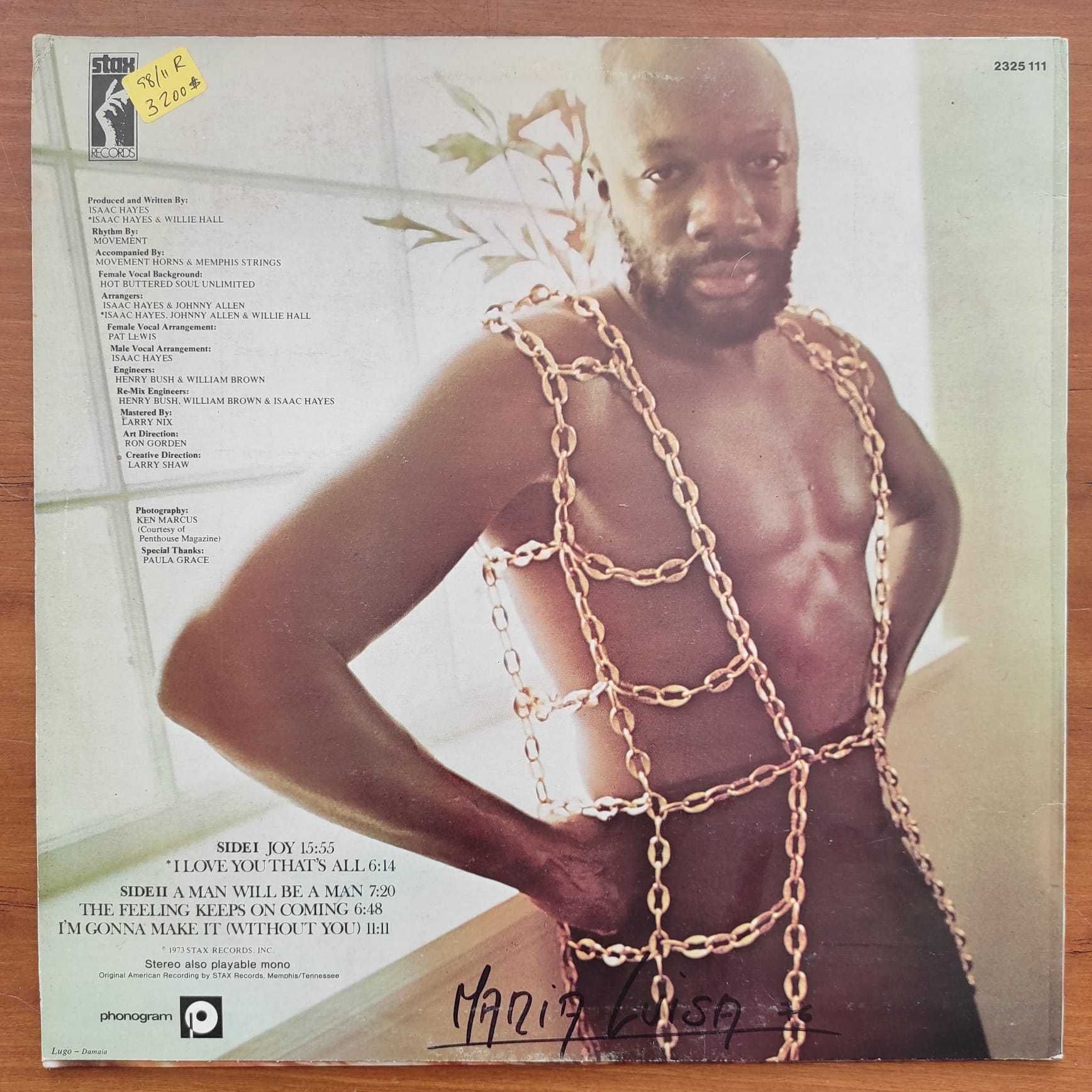 Vinil “Joy”, de Isaac Hayes