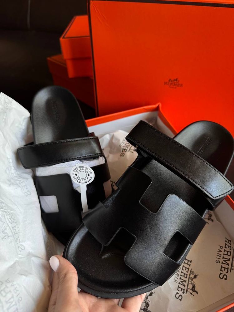 Тапки Hermes, ермес, hermes, тапки, люкс качество, шлепанцы