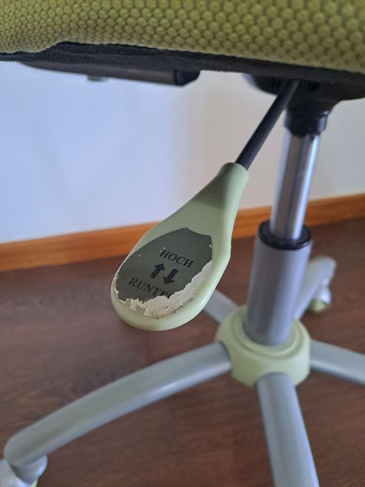 Cadeira de escritório giratória, Verde Clara