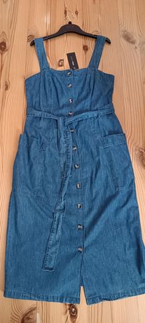 Стильний джинсовий сарафан сукня плаття джинсовый Маталан Matalan