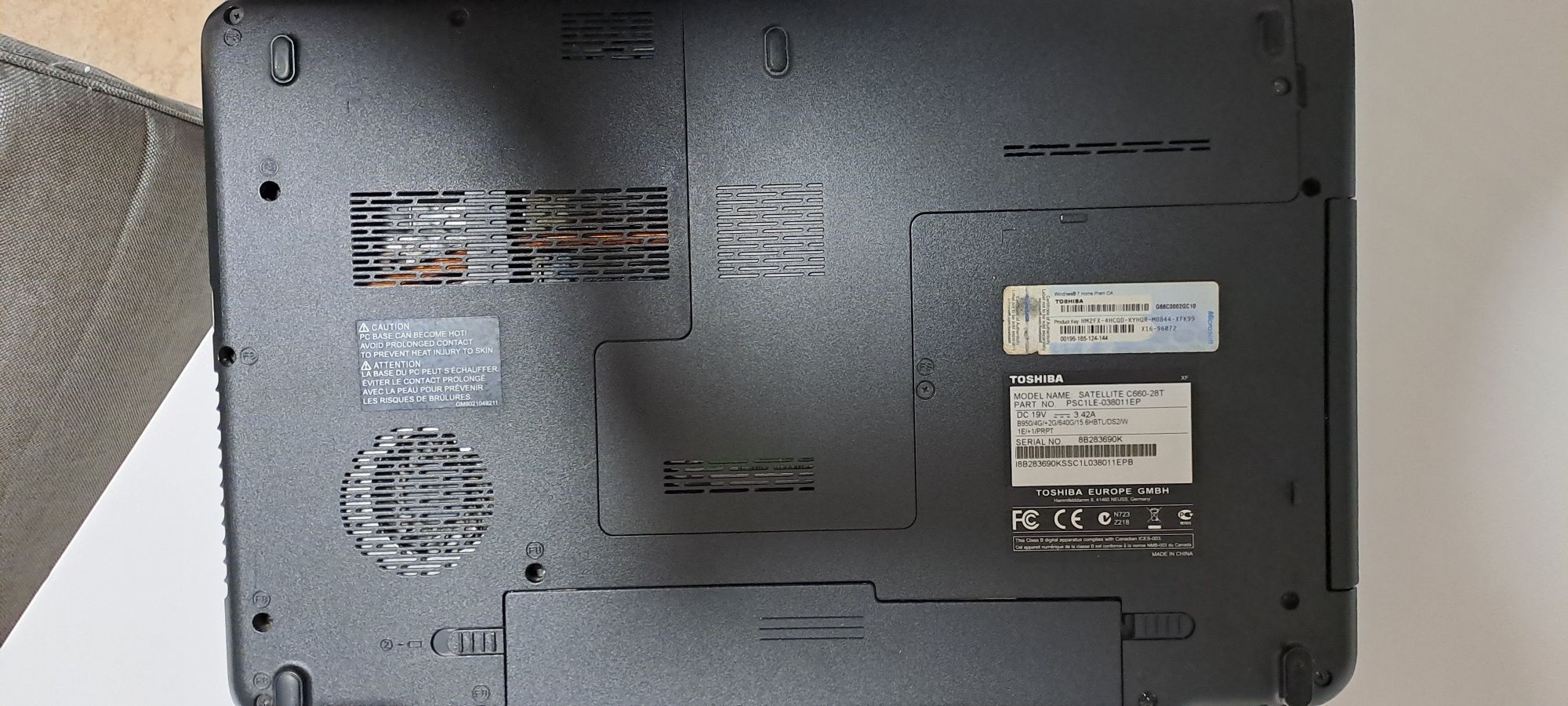 Toshiba satellite C660-28T (para peças)