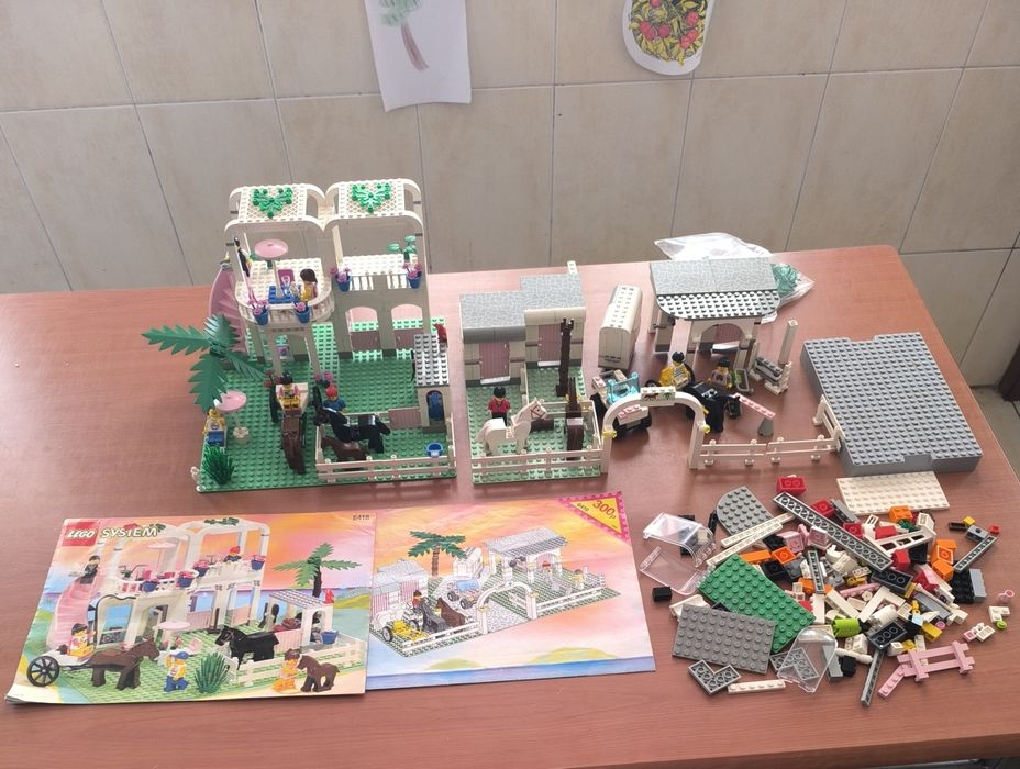 Lego Vintage 6418 Country Club, 6419 Rolling Acres Ranch + Peças