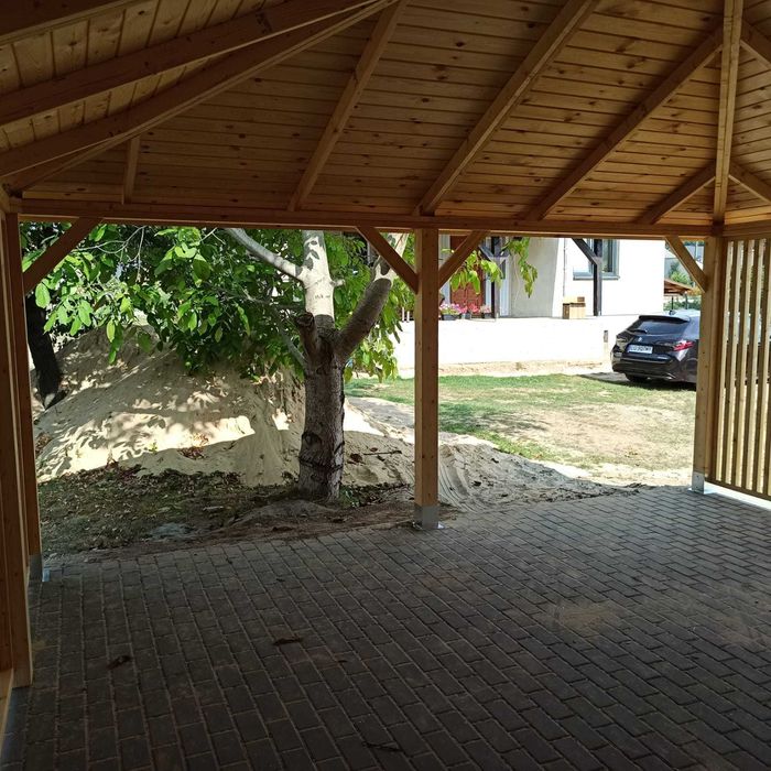 Wiata garażowa carport zadaszenie altana altanka 5x5