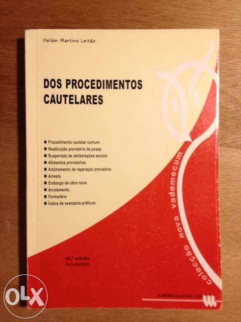 Dos Procedimentos Cautelares