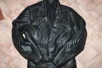 Шкіряна куртка 46 розміру, мотокуртка жіноча