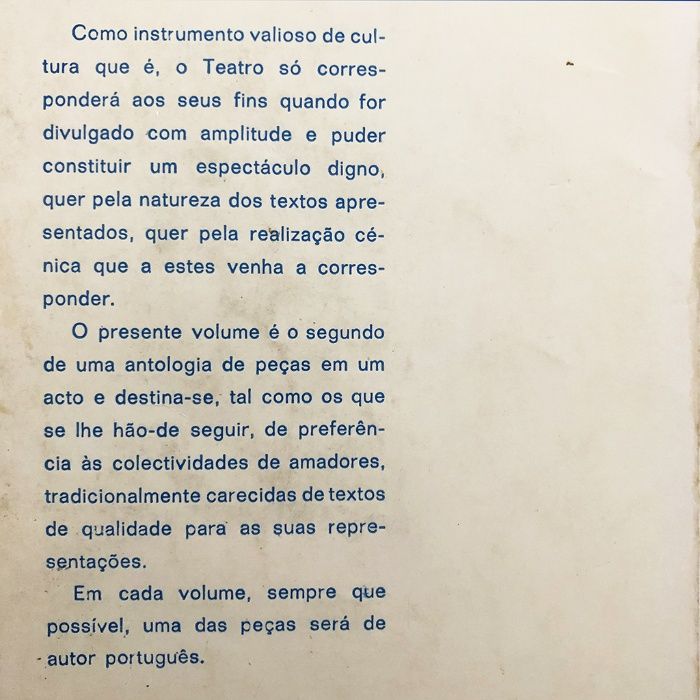 TRÊS PEÇAS EM UM ACTO - B. Brecht / F. Arrabal / A. Rebordão Navarro