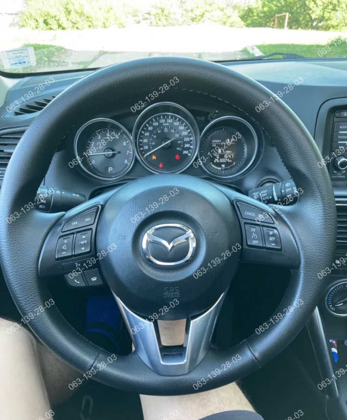 Mazda 3 5 6 CX-5 CX-7 CX-9 Оплетка чехол на руль Кожа Винил Мазда