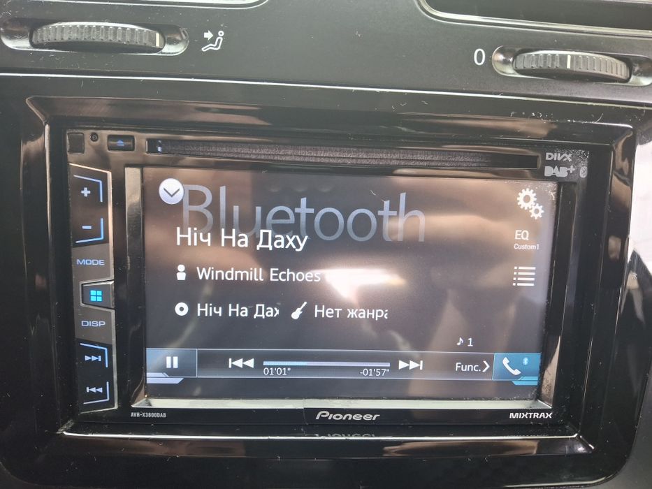 Автомагнитола Pioneer AVH X3800DAB. Volkswagen Golf 5