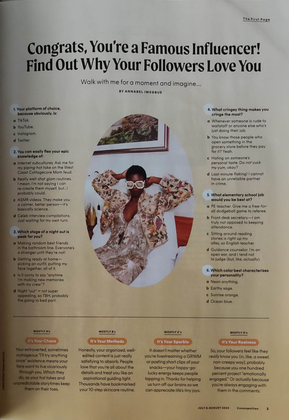 Magazyn Cosmopolitan US 07/08/23 LATTO raperka porady, uroda, pielęgna