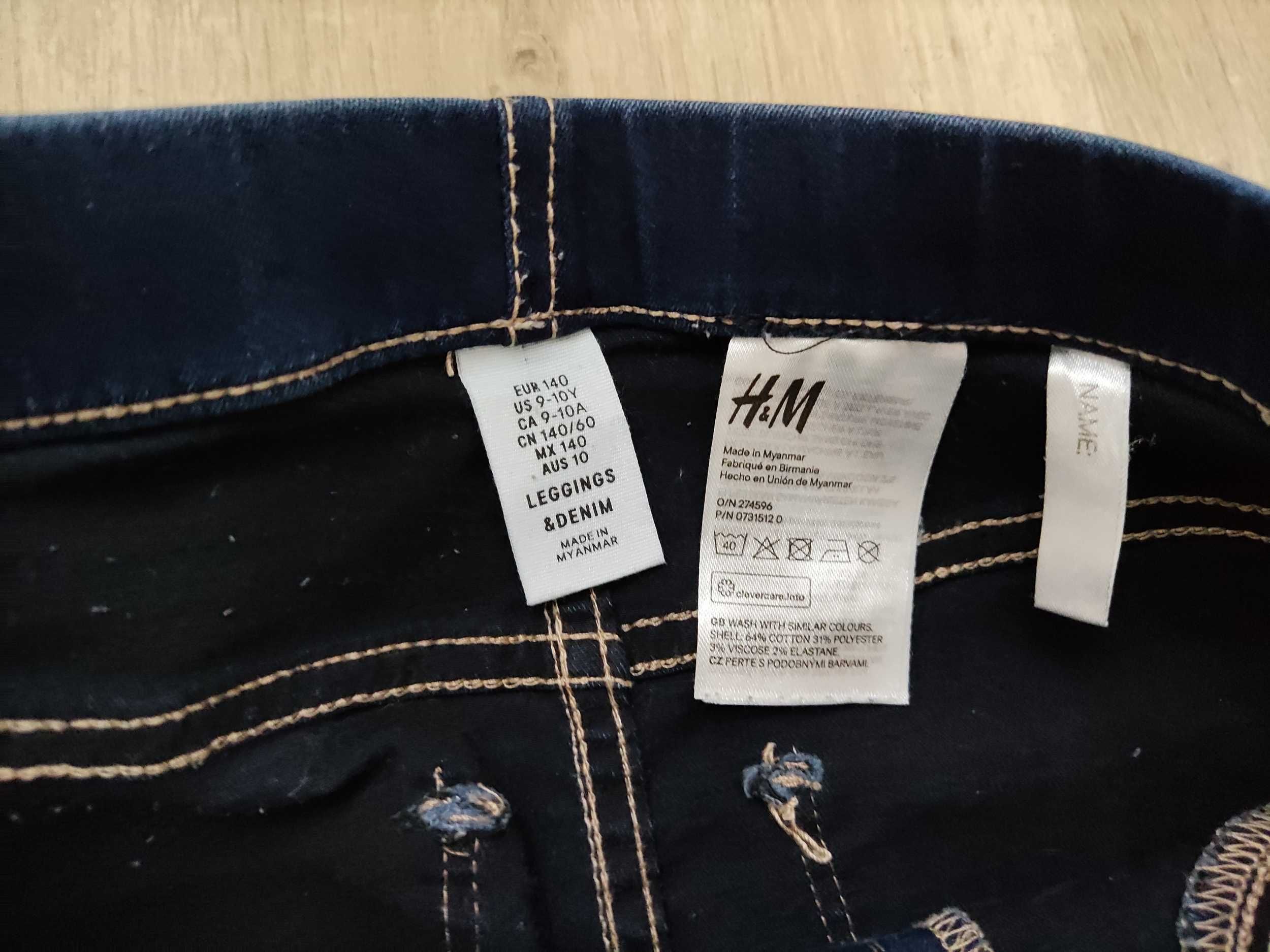 H&M spodnie jeansy 9 - 10 lat rozmiar 140