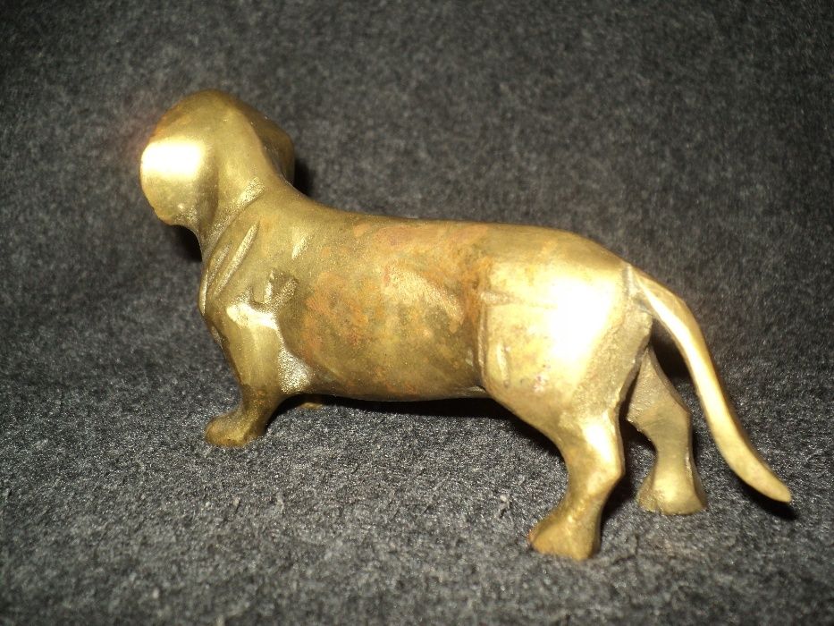 статуэтка бронзовая собака "такса" статуетка из Англии старина подарок
