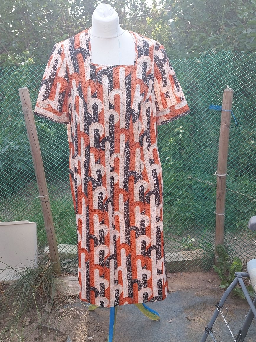 Stara sukienka z czasów PRL rozmiar 2XL/3XL