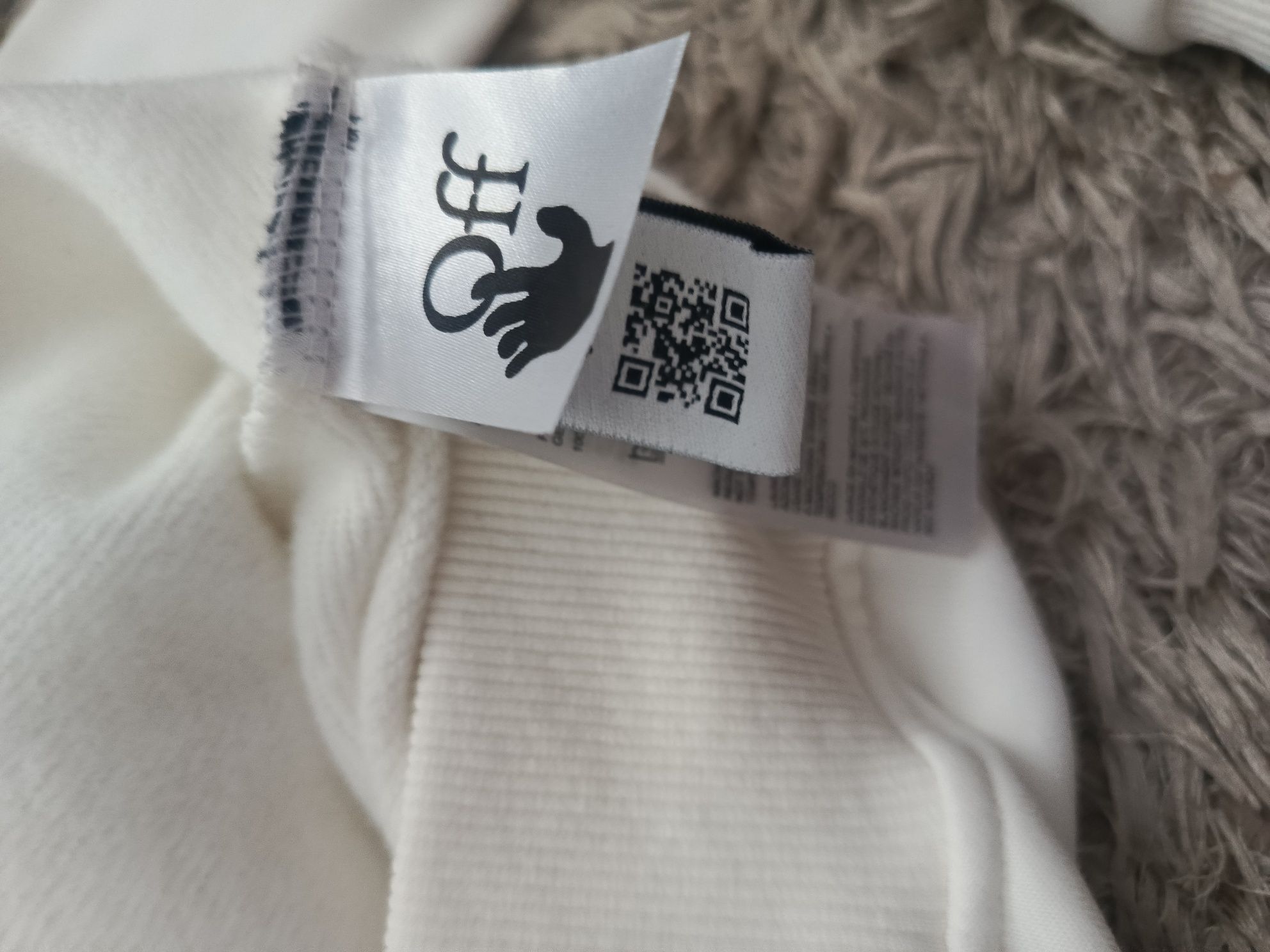 Biała męska bluza Off-white rozm L Nowa TOP!