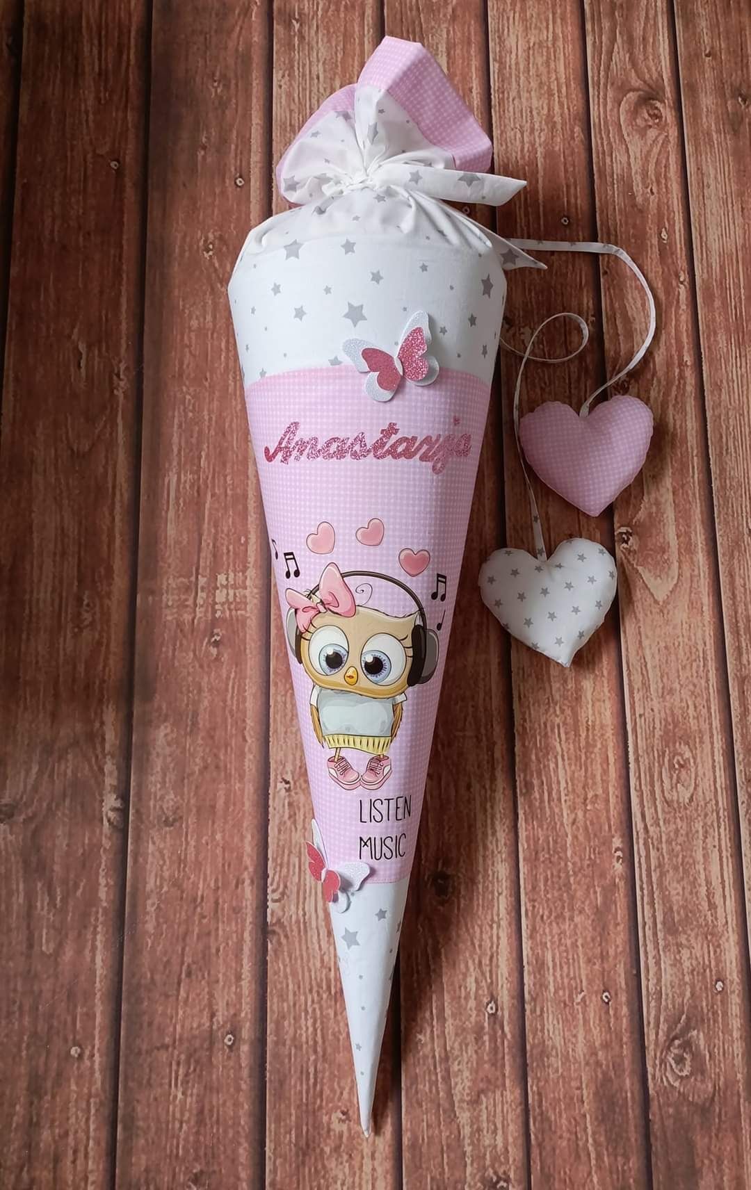 Tyta róg obfitości dla pierwszoklasisty handmade