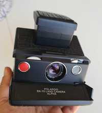 Polaroid SX-70 Alpha Black (testada e funcional)
