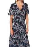 Sukienka kopertowa koktajlowa esprit kwiaty nowa 36/38 floral, lato