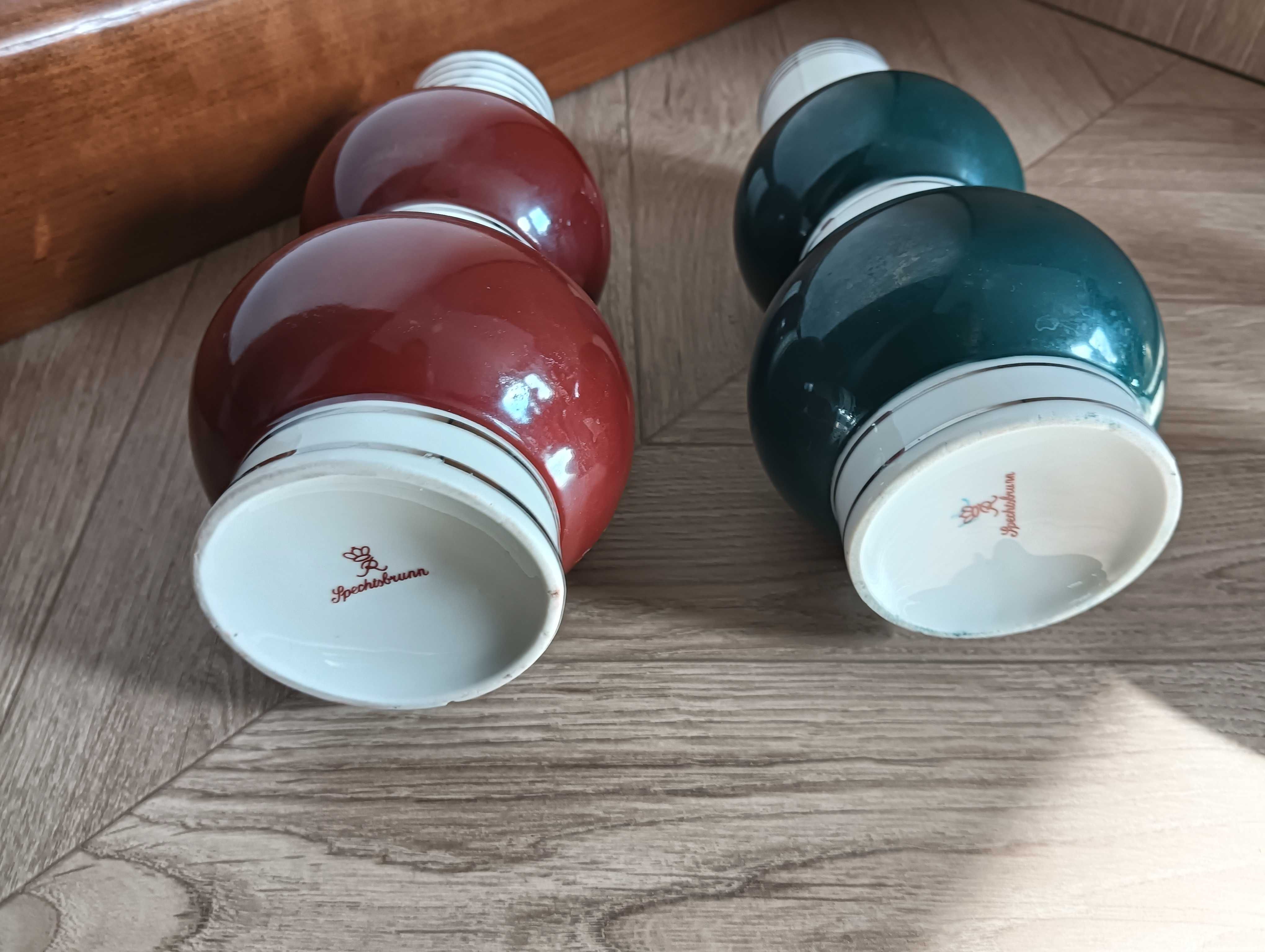 Wazon zestaw 2szt porcelana bałwanek