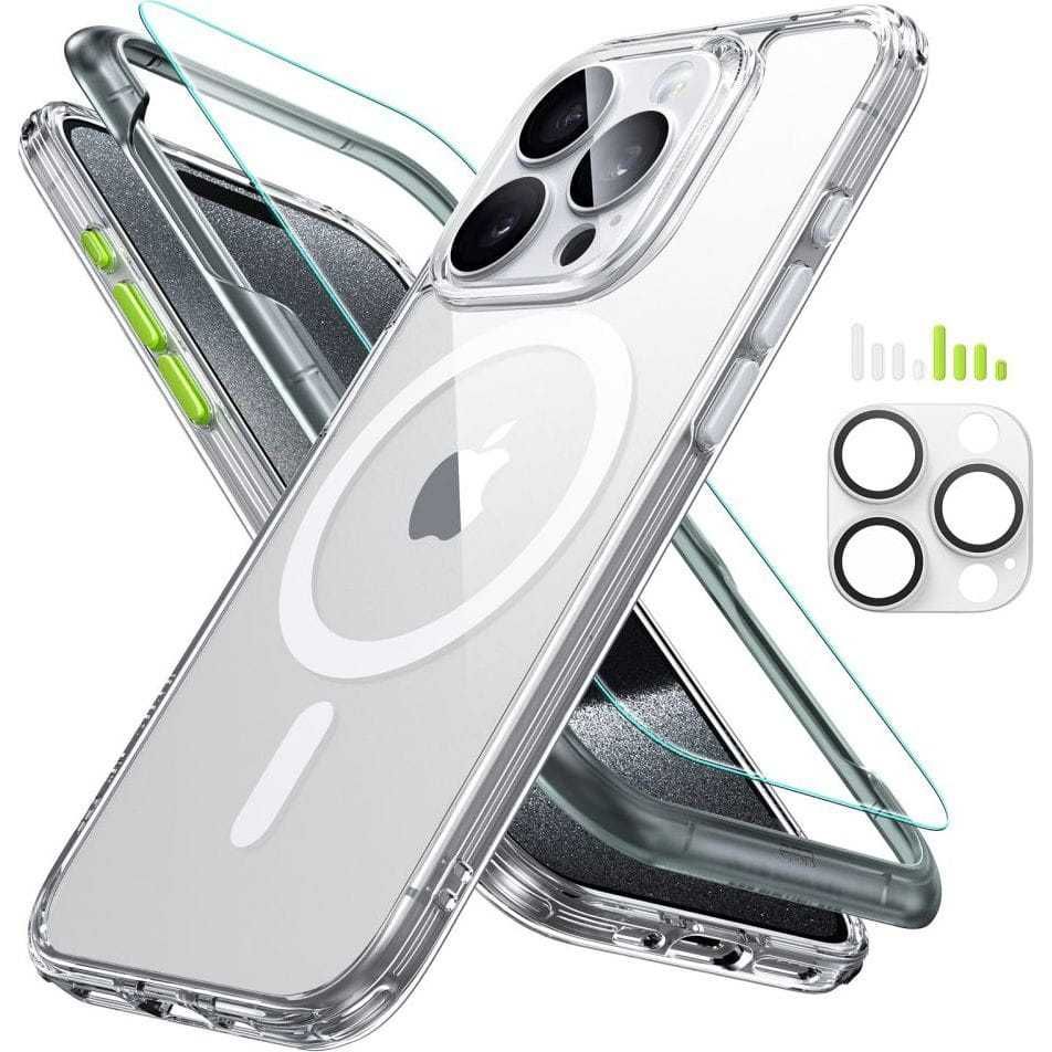 ESR Classic etui MagSafe do iPhone 15 Pro + szkło + aparat aplikator