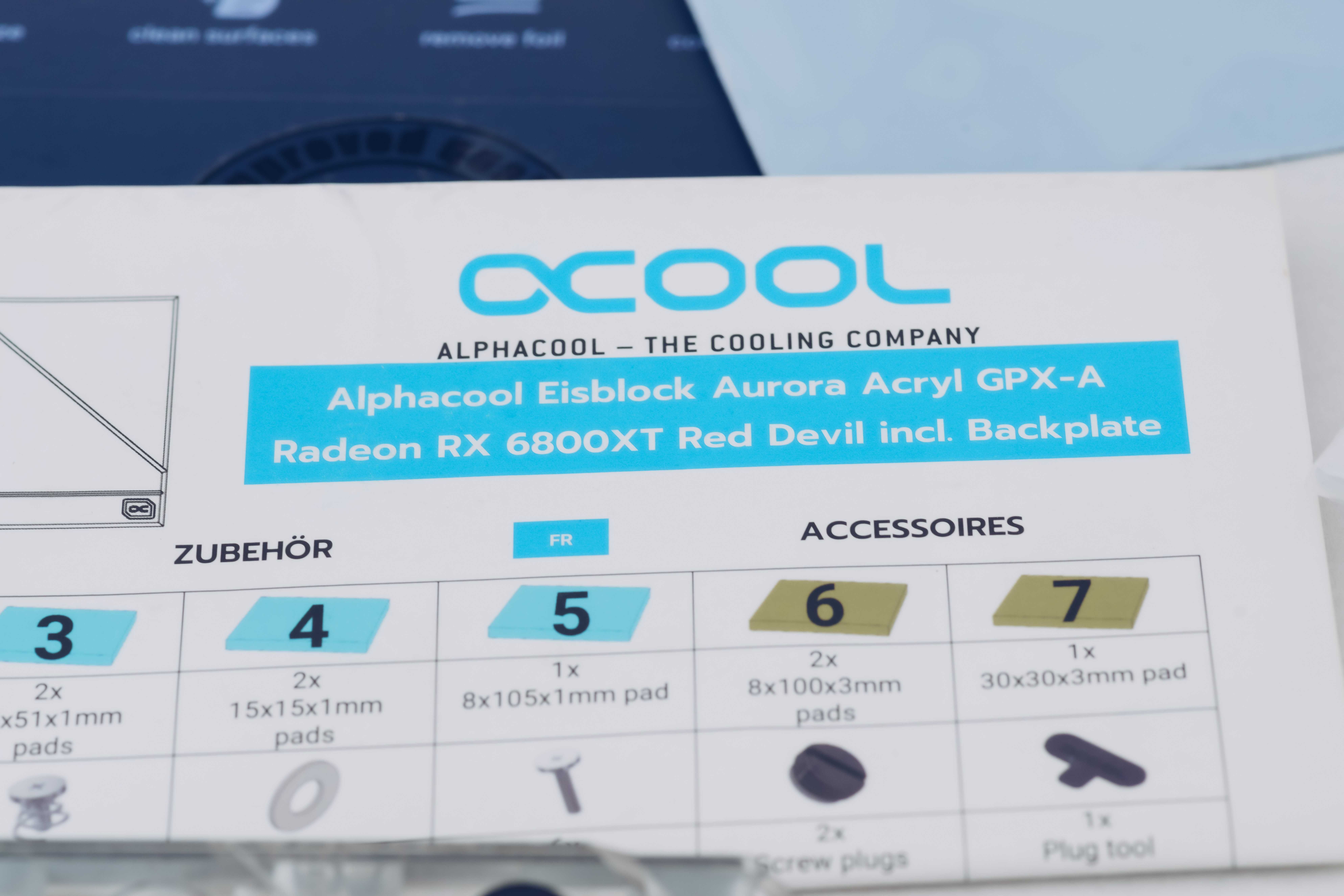 Alphacool Eisblock GPX 11953 - Radeon RX6800XT Red Devil inc Backplate