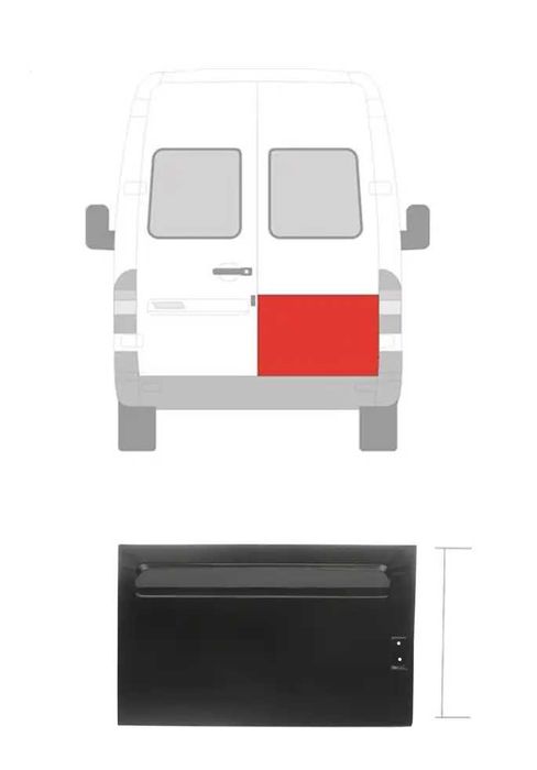 Ремвставка Дверей, Кузова НОВА! Низ дверей, Ліва Права листва