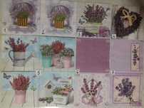 Serwetki decoupage lawenda 1