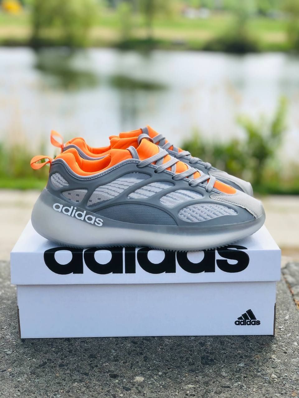 Мужские кроссовки Adidas Серые летние кросовки Адидас Кросівки Адідас
