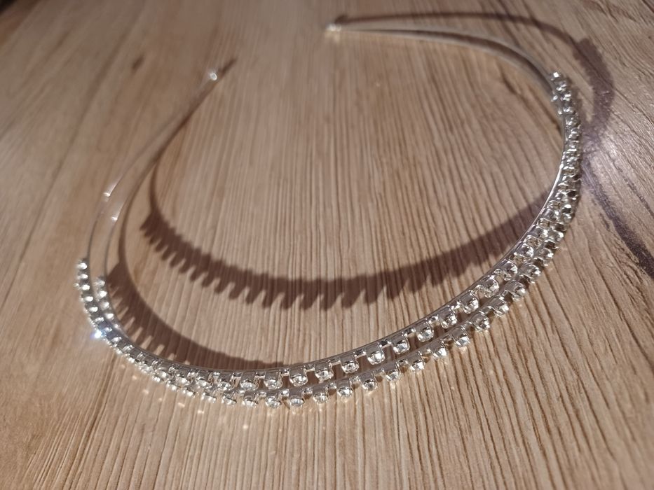 Posrebrzana opaska do włosów