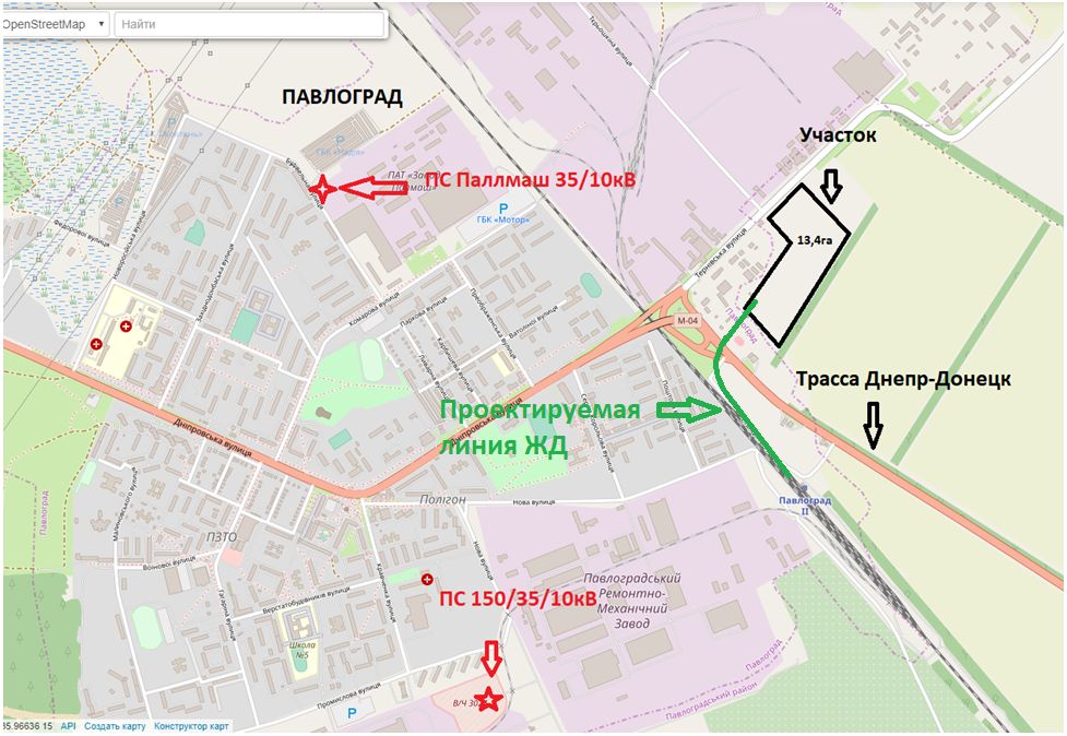 Продам 13.6 га участок 11.02 промыгленность ЖД ветка Павлоград