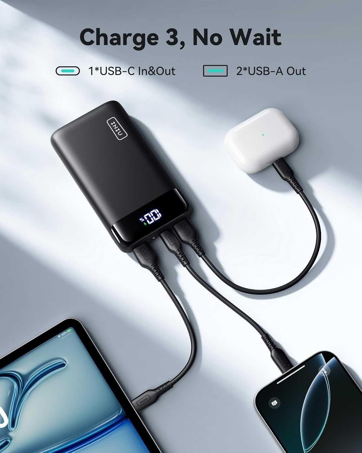Powerbank INIU 20000 mAh czarny