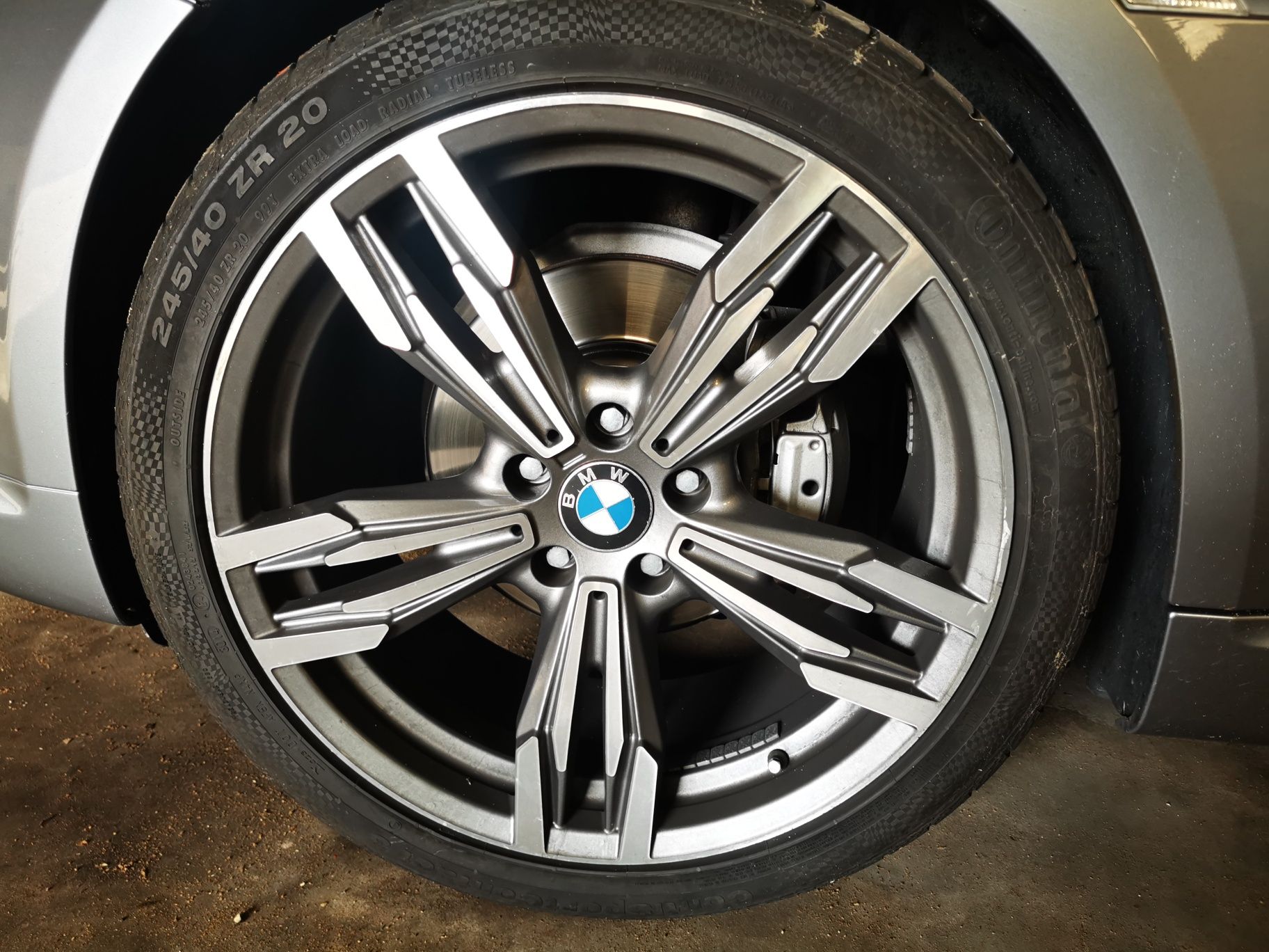 4 Jantes com pneus continental e pirelli   bmw 20 " 5x120