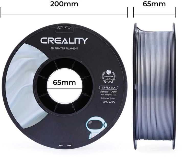PLA пластик Creality филамент для 3D принтера шелковый 1.75мм 1кг