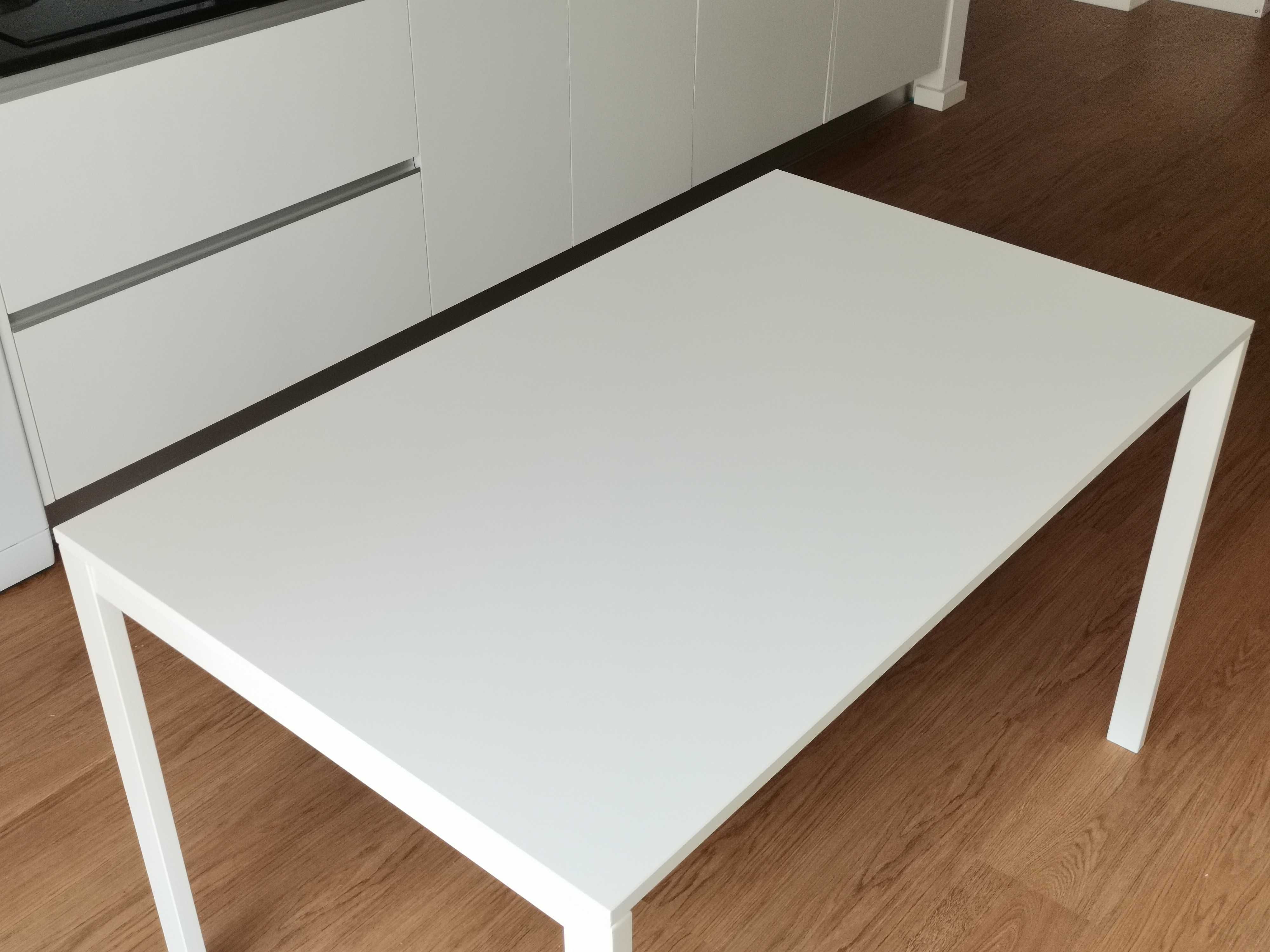 Mesa de cozinha IKEA MELLTORP branca 125x75 cm, como nova