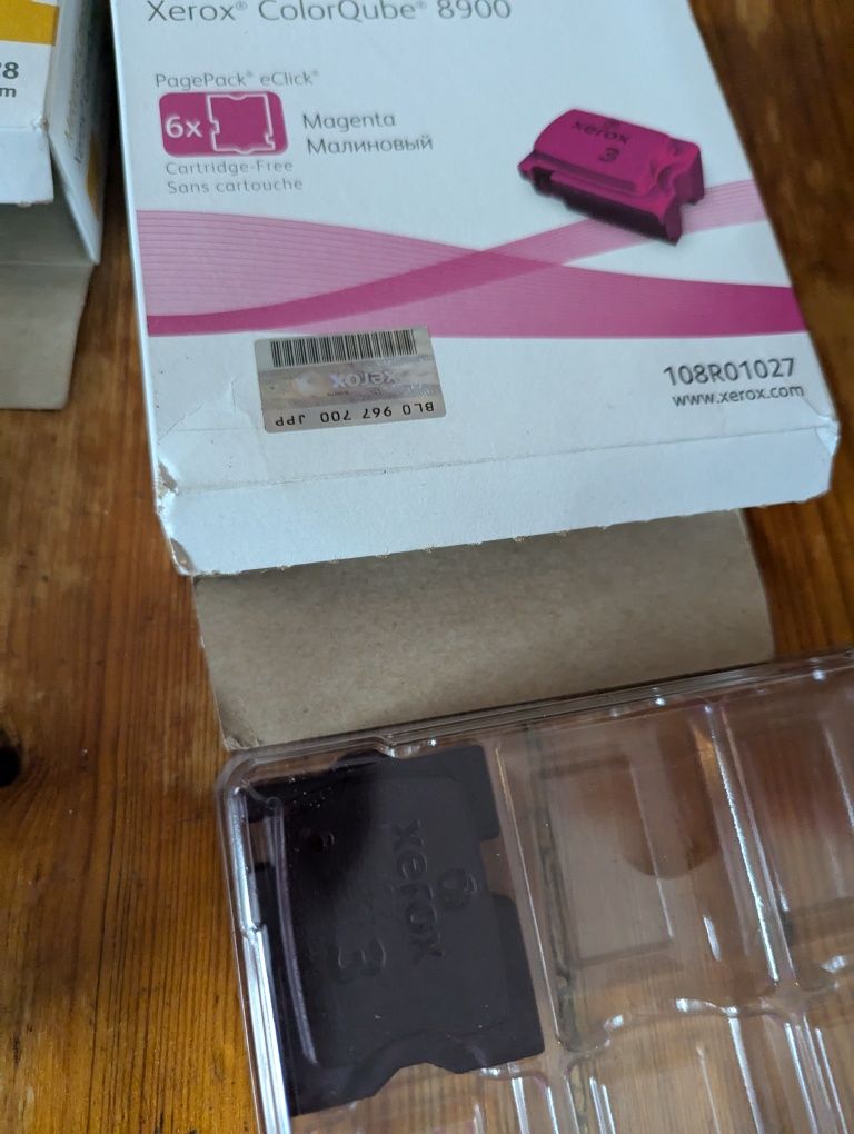 Wklad tusz ,color kostki qube toner do drukarki xerox 8900,