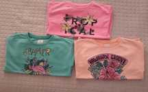 Kit de 3 camisolas da leftis girls ( 7/8 anos)