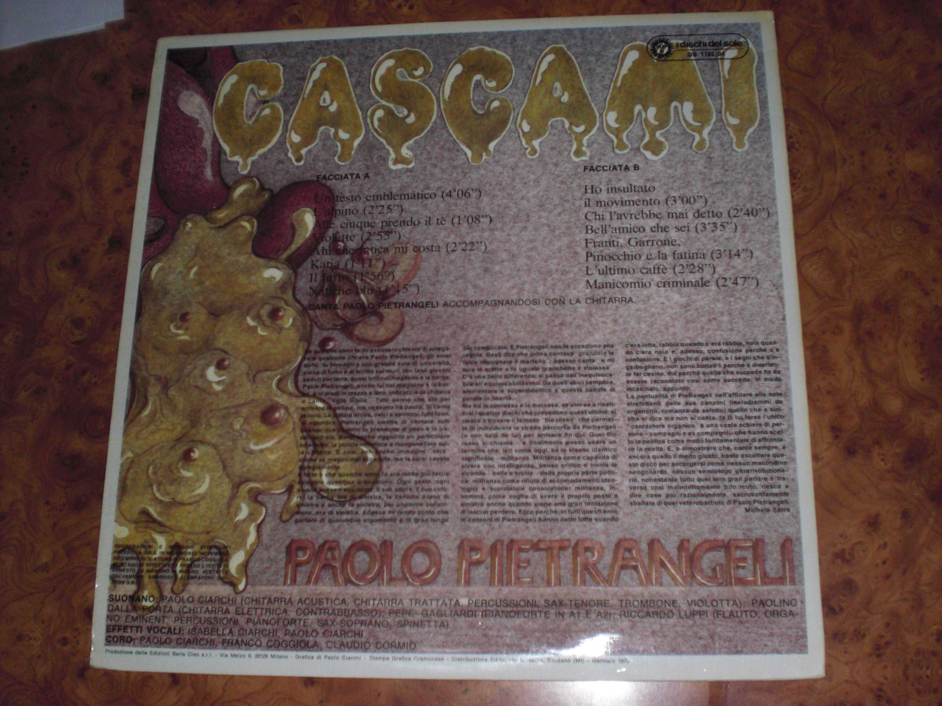 Paolo Pietrangeli - Cascami .LP