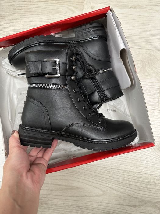 GUESS ОРИГІНАЛ. Жіночі чобітки ботинки осінь демісезон 36 38 чорні