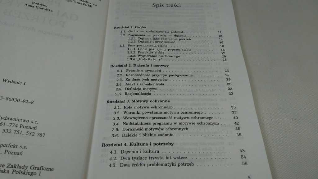 PSYCHOLOGIA dążeń ludzkich : Przez galaktykę potrzeb - K. Obuchowski