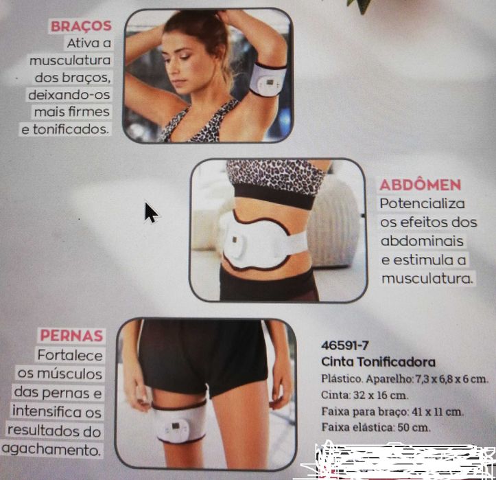 cinto tonificador abdominais