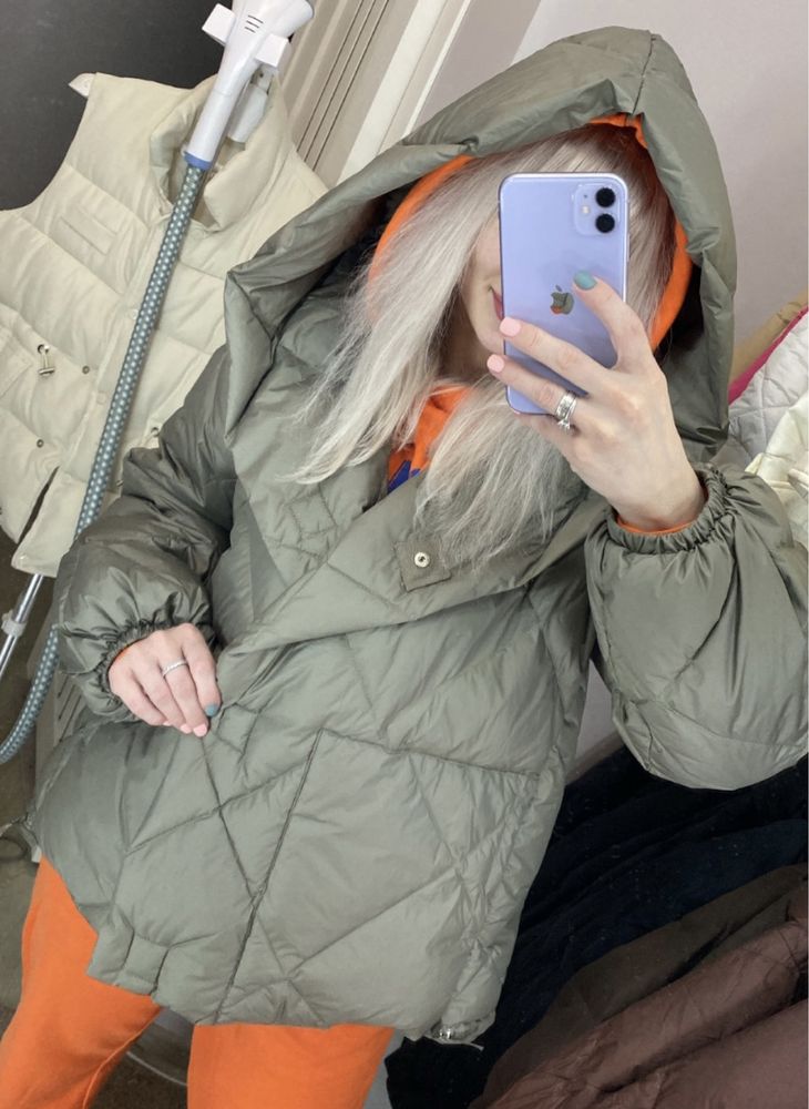 Демісезон весна Куртка пуфер бомбер пуховик натуральний пух Max Mara
