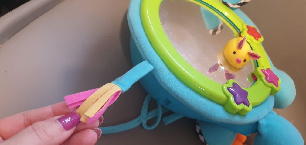 Zabawka Fisher Price słonik lusterko,gra swieci interaktywna