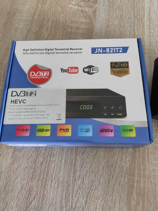 Dekoder telewizji naziemnej DVB T2 HEVC