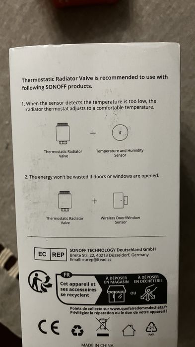 Valvula termoestatica sonoff