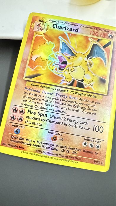 Karta Charizard 120 HP holo