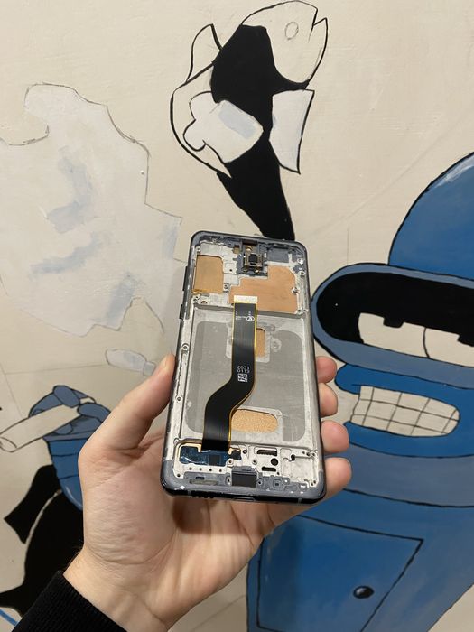 Дисплейний модуль Samsung S20 Plus Black з рамкою, Екран