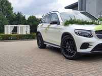 Auto do Ślubu Białe MERCEDES GLC AMG Nowoczesne Szybkie i Eleganckie