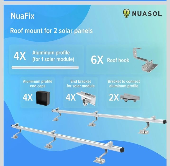 Fotowoltaiczny zestaw montażowy 2-częściowy zestaw montażowy