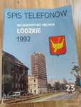 Książka telefoniczna Łódź 1992