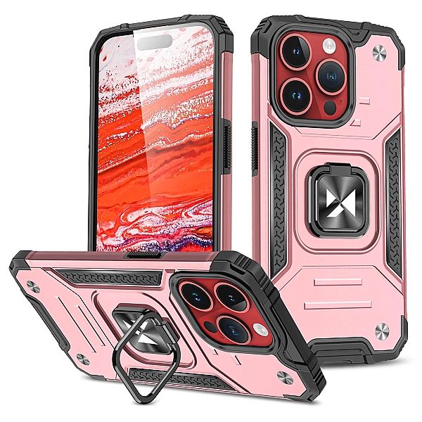 Pancerne etui z uchwytem na palec do iPhone 15 Pro Wozinsky Ring Armor
