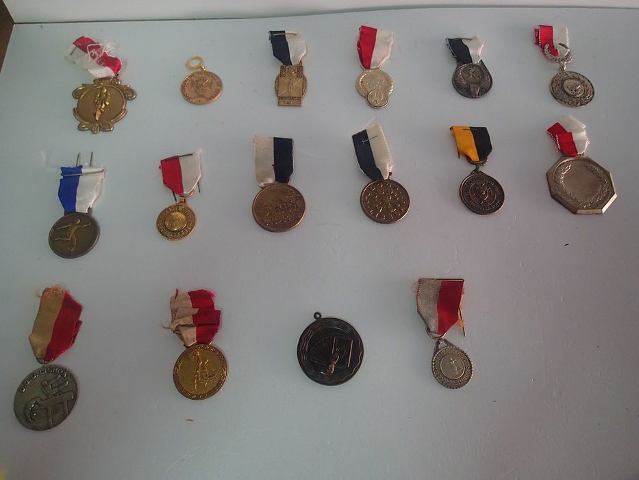 Lote de 16 medalhas